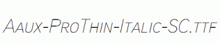 Aaux-ProThin-Italic-SC.ttf