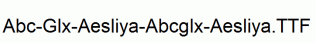 Abc-Glx-Aesliya-Abcglx-Aesliya.ttf