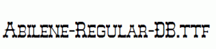 Abilene-Regular-DB.ttf
