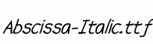 Abscissa-Italic.ttf
