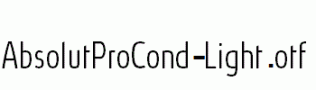 AbsolutProCond-Light.otf