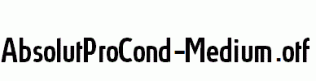 AbsolutProCond-Medium.otf