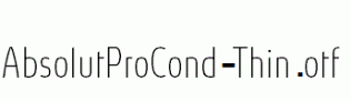AbsolutProCond-Thin.otf