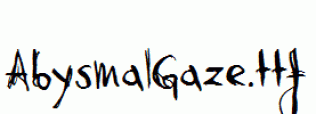 AbysmalGaze.ttf