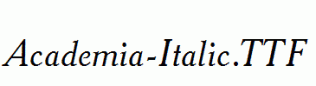Academia-Italic.ttf