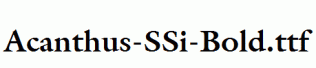 Acanthus-SSi-Bold.ttf