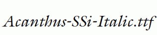 Acanthus-SSi-Italic.ttf