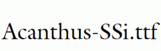 Acanthus-SSi.ttf