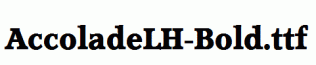 AccoladeLH-Bold.ttf