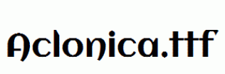 Aclonica.ttf