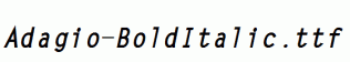 Adagio-BoldItalic.ttf