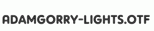 AdamGorry-Lights.otf