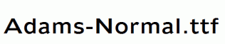 Adams-Normal.ttf
