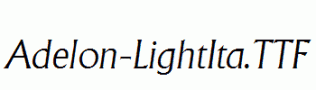 Adelon-LightIta.ttf