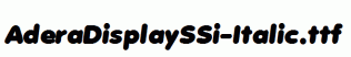 AderaDisplaySSi-Italic.ttf