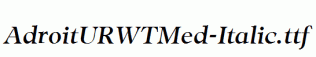 AdroitURWTMed-Italic.ttf