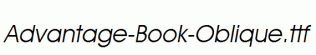 Advantage-Book-Oblique.ttf