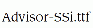 Advisor-SSi.ttf