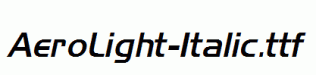 AeroLight-Italic.ttf