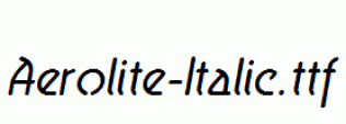Aerolite-Italic.ttf