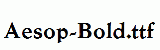 Aesop-Bold.ttf