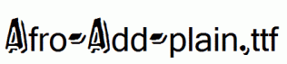 Afro-Add-plain.ttf