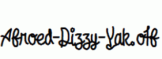 Afroed-Dizzy-Yak.otf