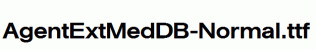 AgentExtMedDB-Normal.ttf