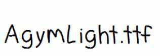 AgymLight.ttf