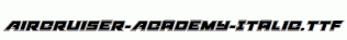 Aircruiser-Academy-Italic.ttf