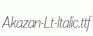 Akazan-Lt-Italic.ttf