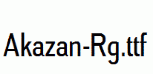 Akazan-Rg.ttf