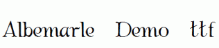 Albemarle-Demo.ttf