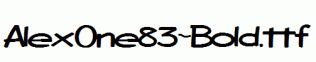 AlexOne83-Bold.ttf