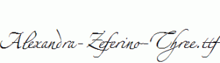 Alexandra-Zeferino-Three.ttf