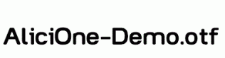 AliciOne-Demo.otf