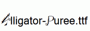 Alligator-Puree.ttf