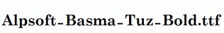 Alpsoft-Basma-Tuz-Bold.ttf
