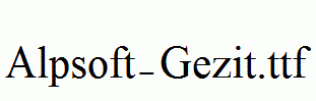 Alpsoft-Gezit.ttf