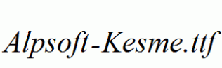 Alpsoft-Kesme.ttf