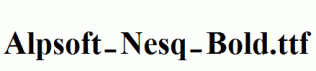 Alpsoft-Nesq-Bold.ttf