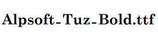 Alpsoft-Tuz-Bold.ttf
