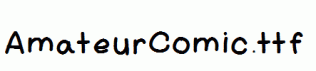 AmateurComic.ttf