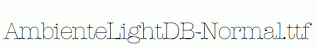 AmbienteLightDB-Normal.ttf