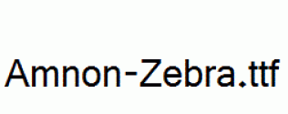 Amnon-Zebra.ttf