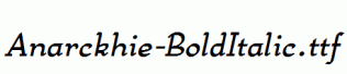 Anarckhie-BoldItalic.ttf