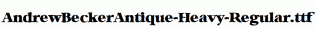 AndrewBeckerAntique-Heavy-Regular.ttf