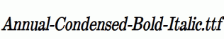 Annual-Condensed-Bold-Italic.ttf