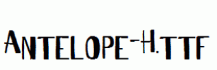 Antelope-H.ttf