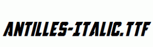 Antilles-Italic.ttf